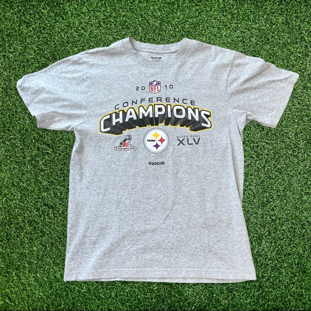 Steelers Superbowl XLV 2010 Conference Champ Sz LG